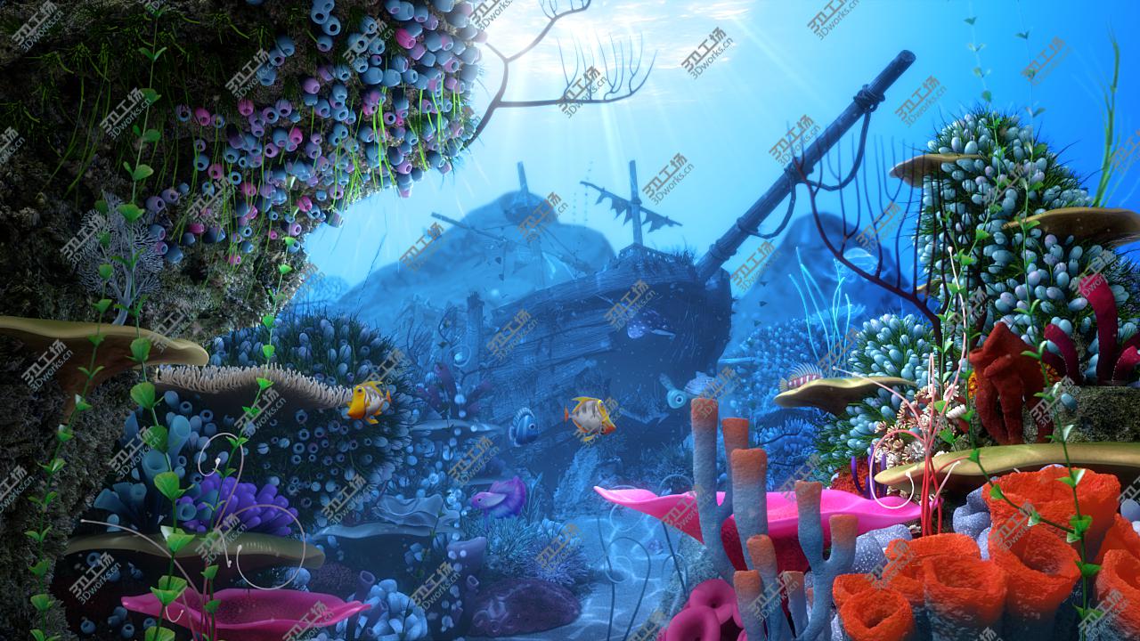 images/goods_img/20210113/3D Cartoon Underwater Rigged Animated/2.jpg